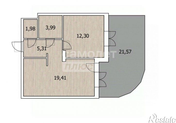 1-комн квартира ул Судостроителей, 46 1,  д. 46 1,  к. 1