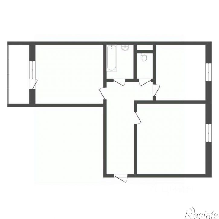 2-комн квартира Ямбургский пр-д, 3,  д. 3