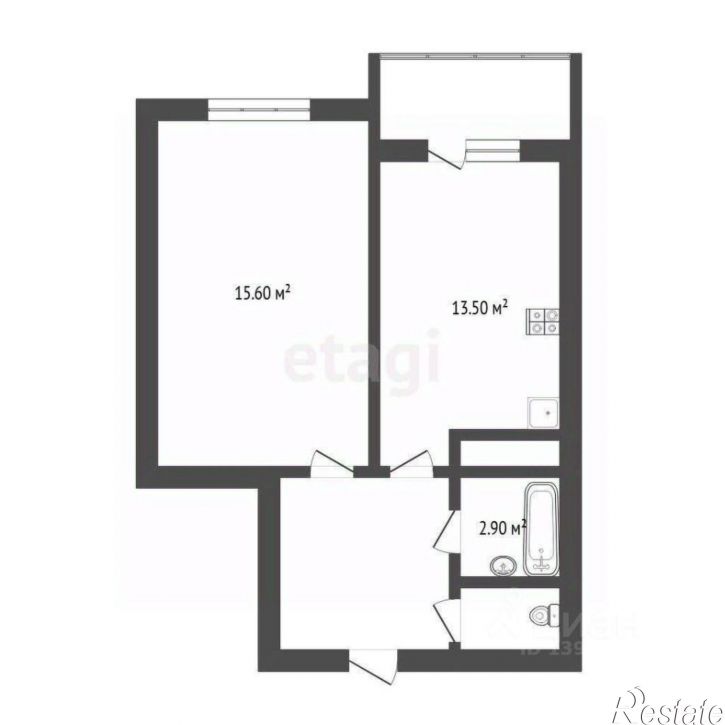 1-комн квартира ул Мельникайте, 2 11,  д. 2 11,  к. 11