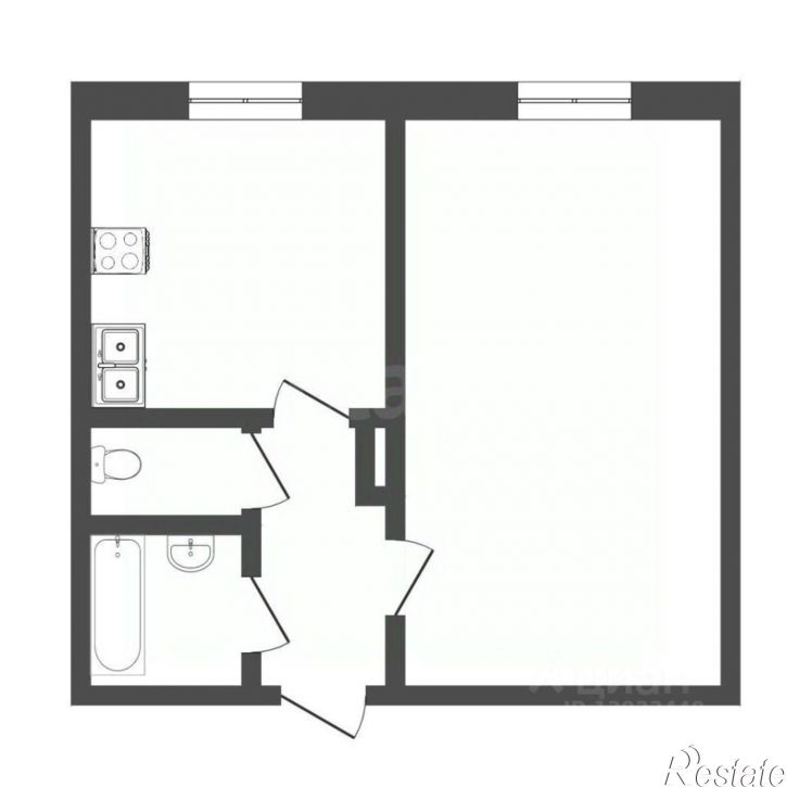 1-комн квартира ул Пермякова, 54а,  д. 54а