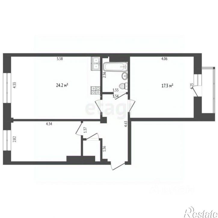 2-комн квартира Вятский пр-д, 28,  д. 28