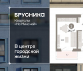 1-комн, 36 кв м, этаж 4/11 ул Минская, 69