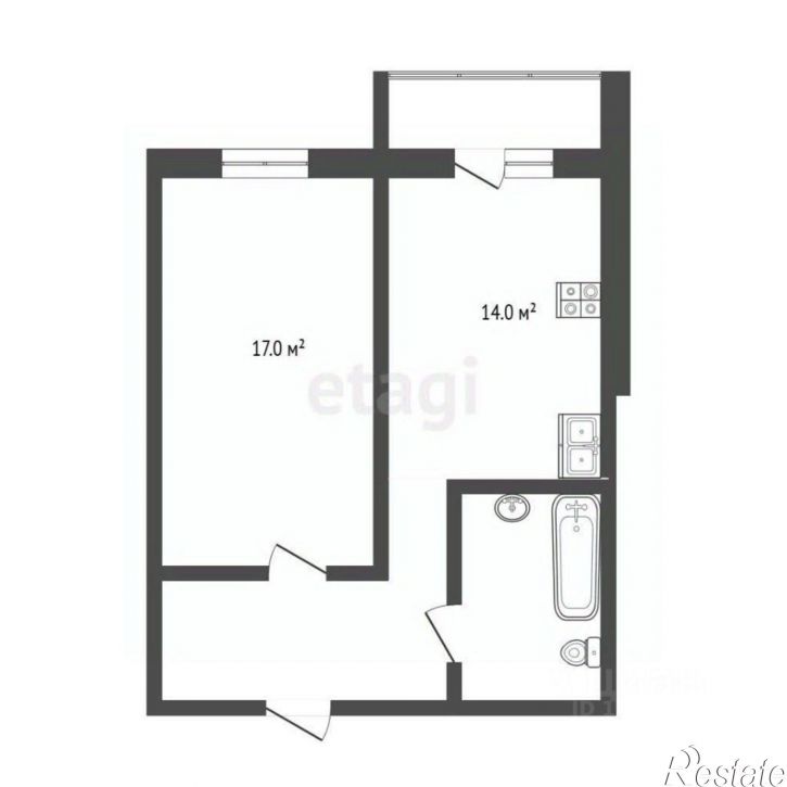 1-комн квартира ул Судоремонтная, 34,  д. 34