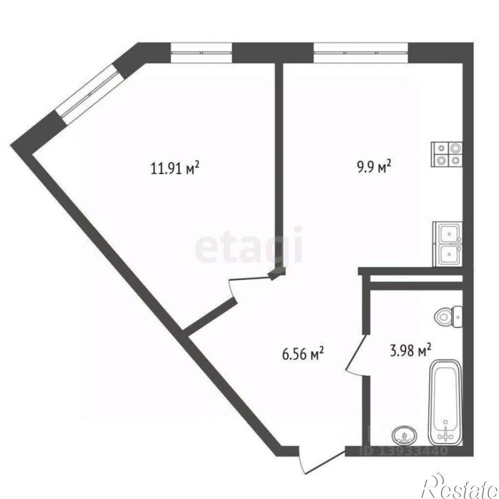 1-комн квартира ул Первооткрывателей, 10,  д. 10