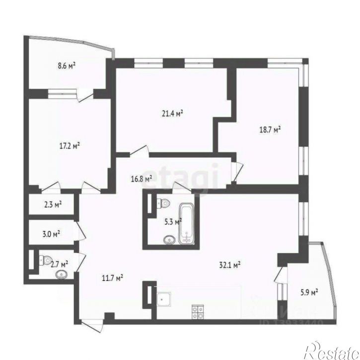 3-комн квартира ул Мельникайте, 30 3,  д. 30 3,  к. 3