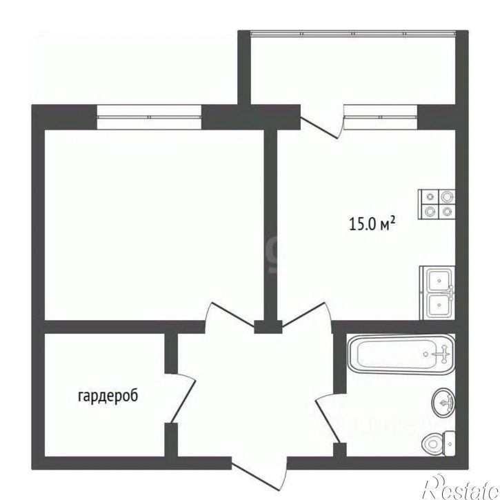 1-комн квартира ул Газопромысловая, 5,  д. 5