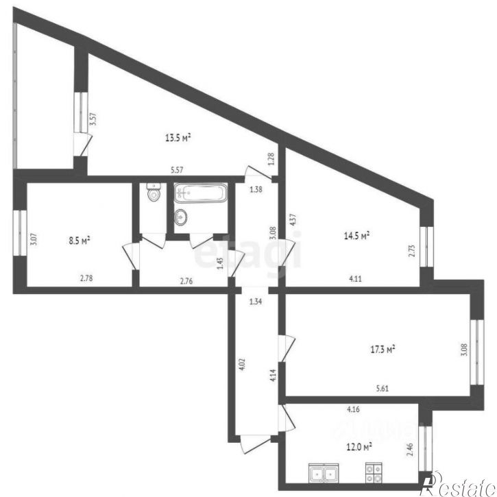 4-комн квартира ул Мельникайте, 135,  д. 135