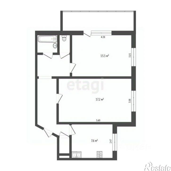 2-комн квартира ул Механическая, 33,  д. 33