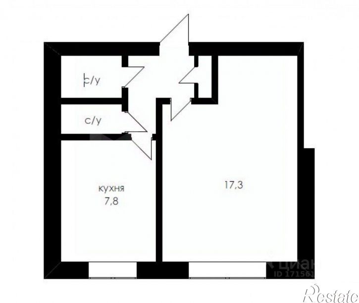 1-комн квартира ул Спорта, 95,  д. 95