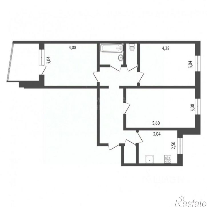 3-комн квартира ул Мельникайте, 130,  д. 130