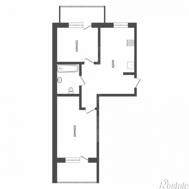 2-комн квартира ул Карла Маркса, 12 3,  д. 12 3,  к. 3