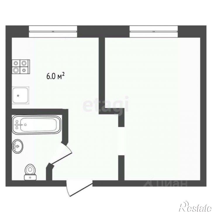 1-комн квартира ул Парфенова, 20,  д. 20