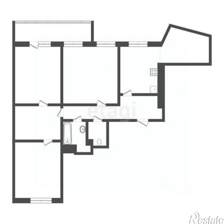 3-комн квартира ул Дружбы, 75,  д. 75