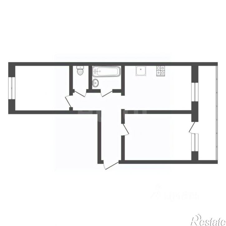 2-комн квартира ул Шиллера, 46 2,  д. 46 2,  к. 2