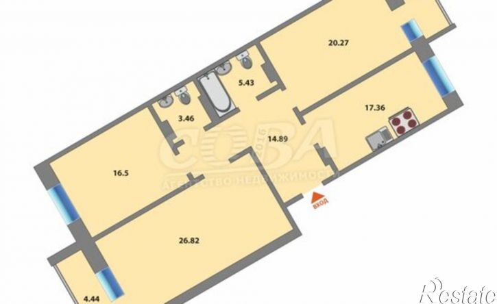 3-комн квартира ул Салтыкова-Щедрина, 58/3,  д. 58/3
