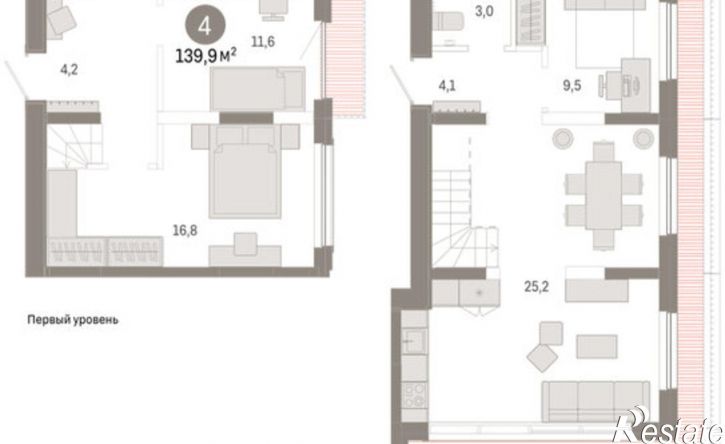 4-комн квартира ул Краснооктябрьская, 4 3,  д. 4 3,  к. 3