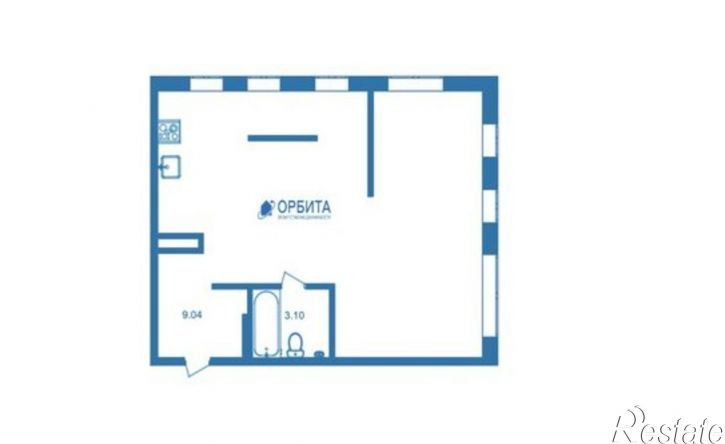 1-комн квартира микрорайон Рощино, улица Александра Федоровича, 10