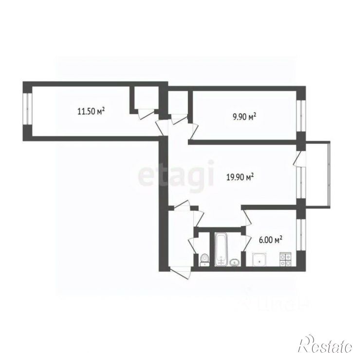 3-комн квартира ул Пермякова, 22,  д. 22