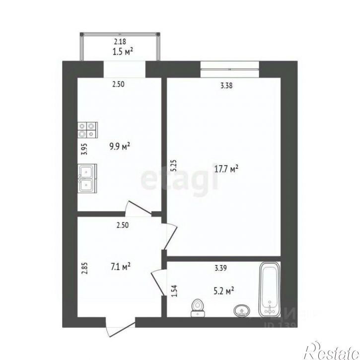 1-комн квартира Московский тракт, 85,  д. 85