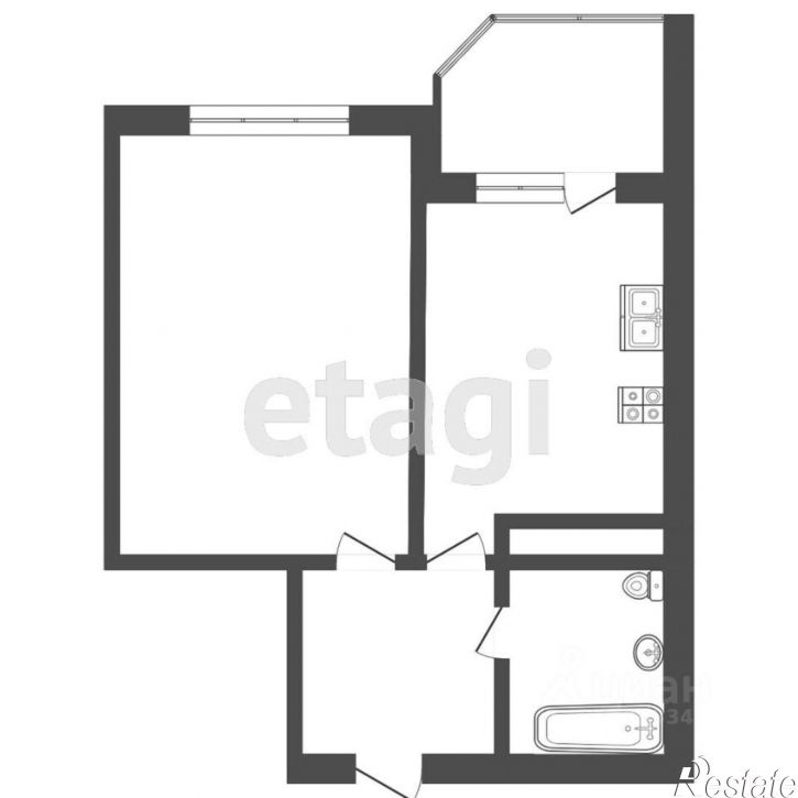 1-комн квартира ул Судоремонтная, 34,  д. 34