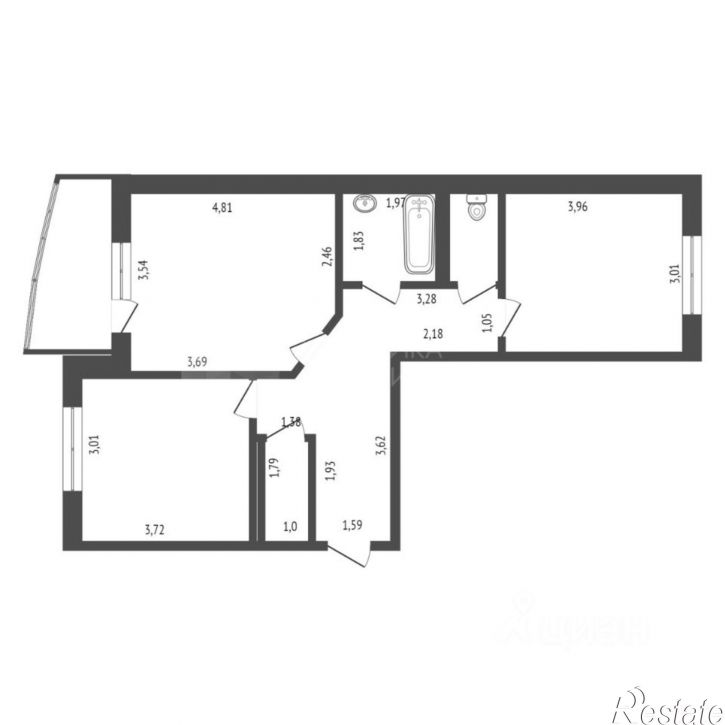 2-комн квартира ул Энергостроителей, 25 1,  д. 25 1,  к. 1