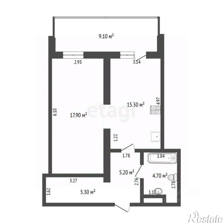 1-комн квартира ул Мельникайте, 38,  д. 38