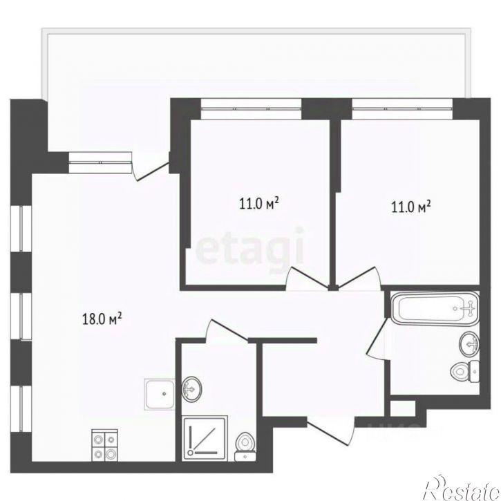 3-комн квартира ул Новоселов, 105,  д. 105