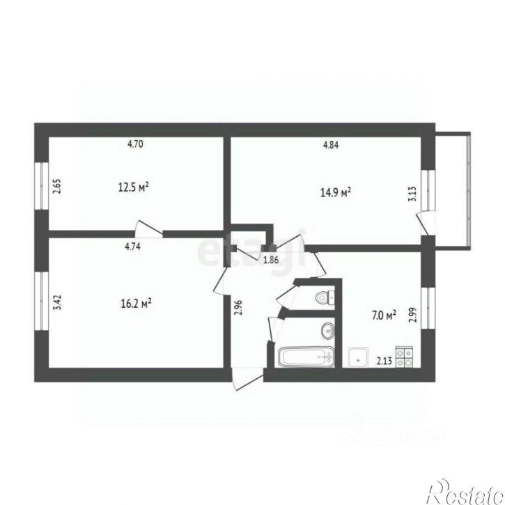 3-комн квартира ул Мусоргского, 38,  д. 38