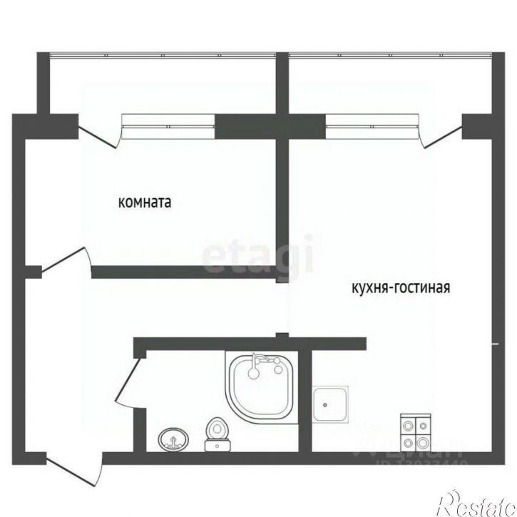 1-комн квартира ул Бабарынка, 16б,  д. 16б