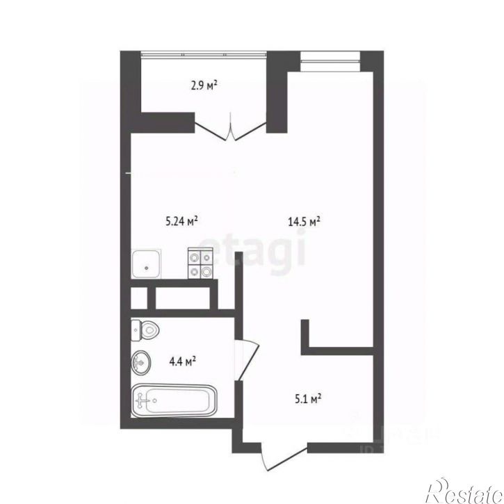 1-комн квартира ул Харьковская, 49,  д. 49