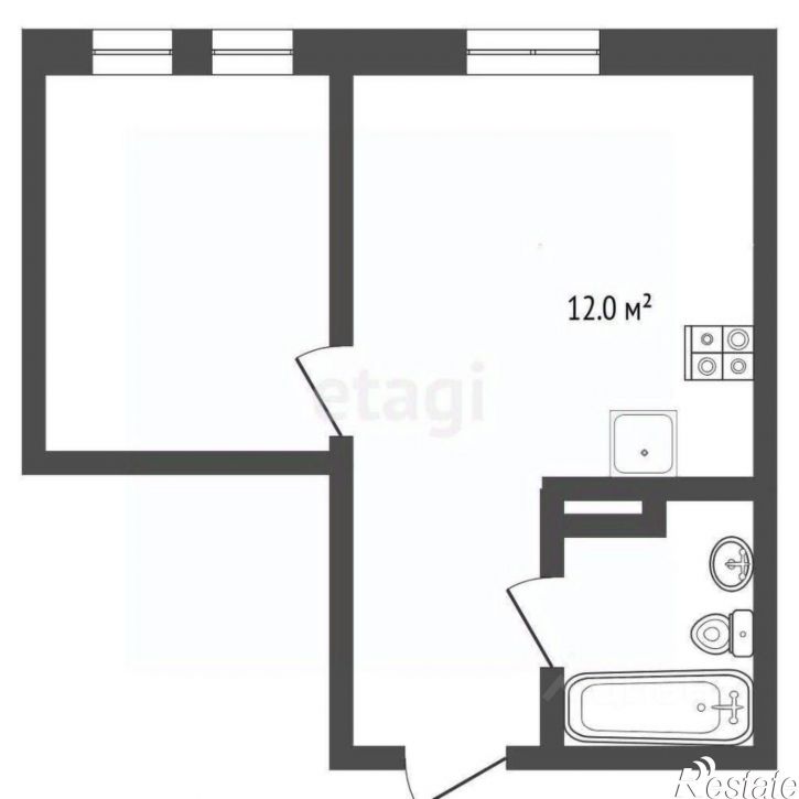 1-комн квартира ул Газовиков, 73 1,  д. 73 1,  к. 1