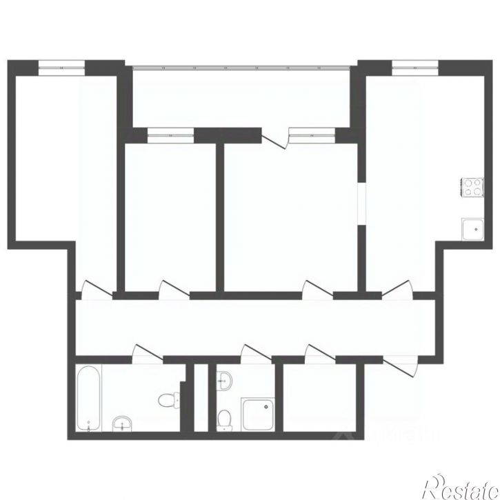 3-комн квартира ул Михаила Сперанского, 39,  д. 39