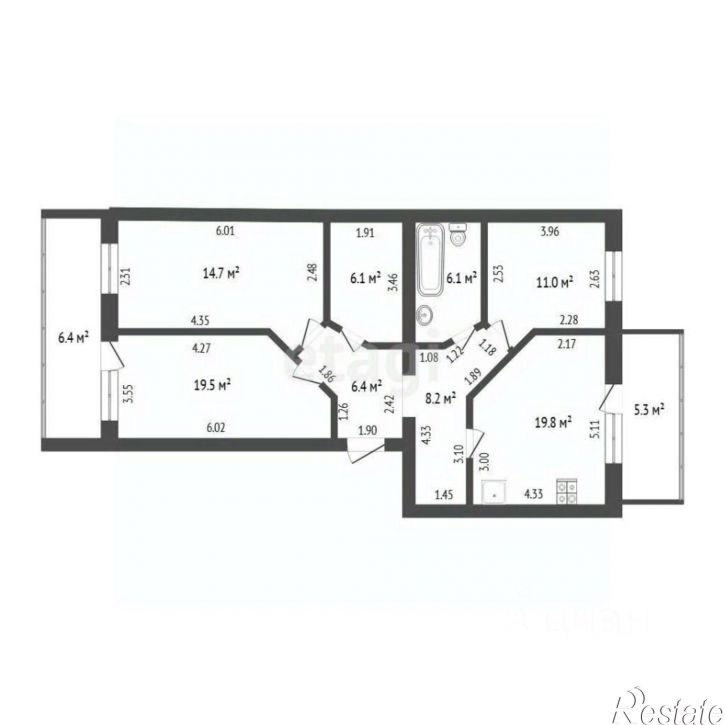 3-комн квартира ул Газовиков, 33,  д. 33