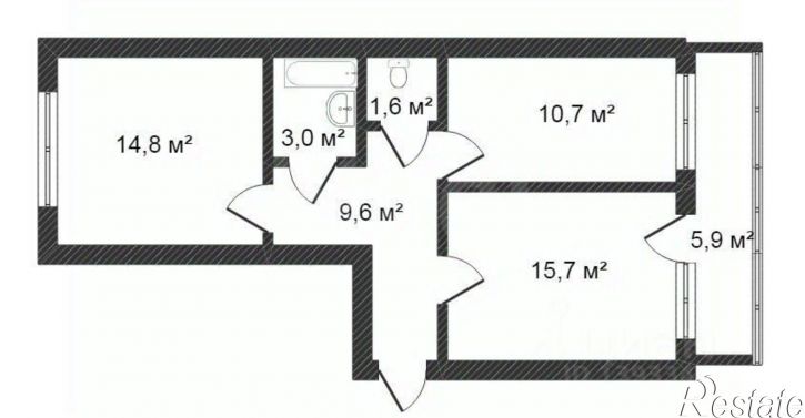 2-комн квартира ул Избышева, 6,  д. 6
