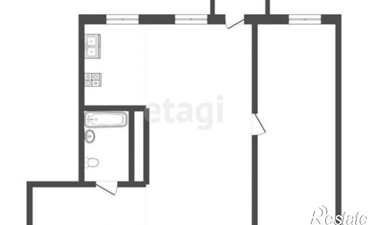 2-комн квартира ул Киевская, 58,  д. 58
