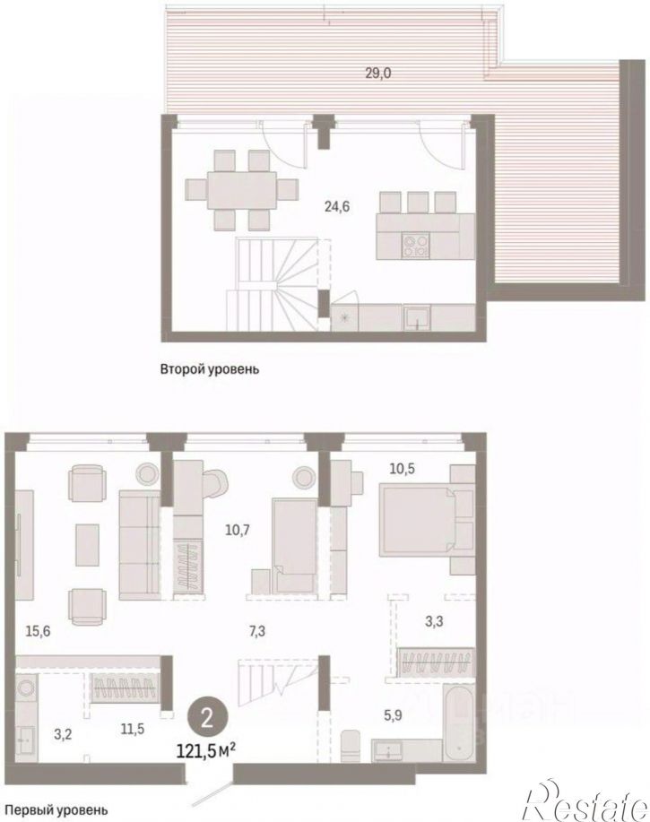3-комн квартира в новом доме ул Республики, 205/5,  д. 205/5
