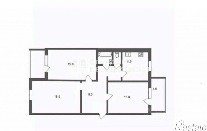 3-комн квартира ул Даудельная, 11,  д. 11