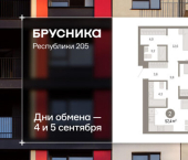 3-комн, 57 кв м, этаж 10/25 ул Республики, 205/5