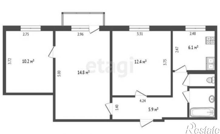 3-комн квартира ул Широтная, 107,  д. 107