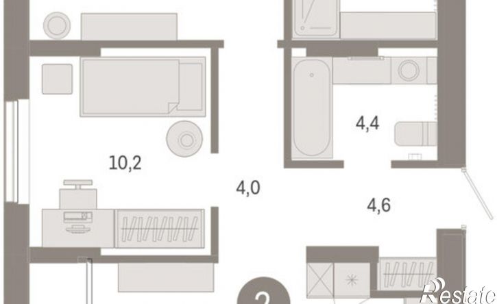 3-комн квартира ул Краснооктябрьская, 4 3,  д. 4 3,  к. 3