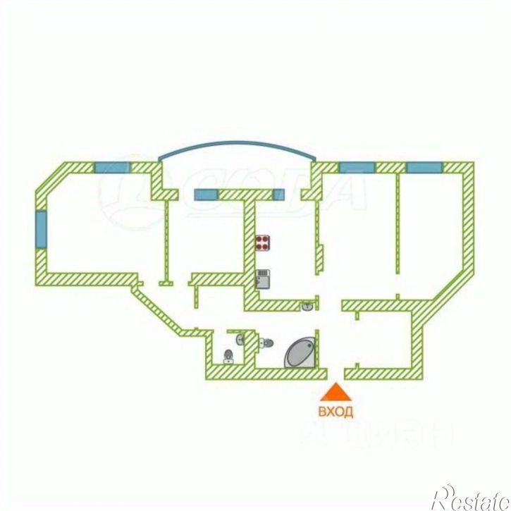 4-комн квартира ул Мельникайте, 127а 1,  д. 127а 1,  к. 1