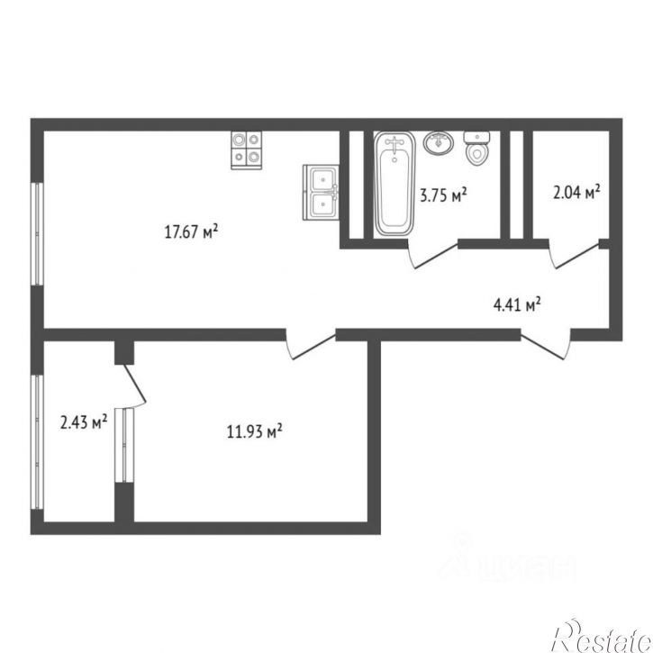 1-комн квартира ул Шишкова, 11а,  д. 11а