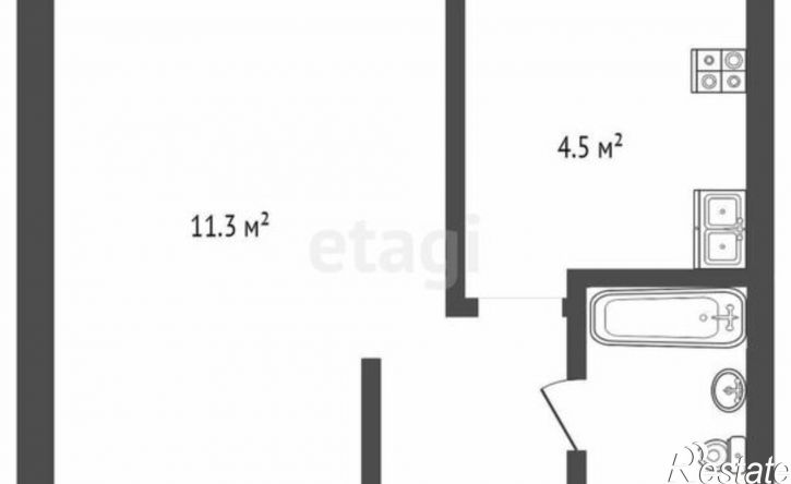 1-комн квартира ул Мельникайте, 80,  д. 80