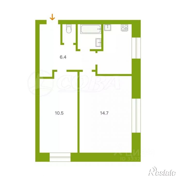 2-комн квартира ул Любимая, 4,  д. 4