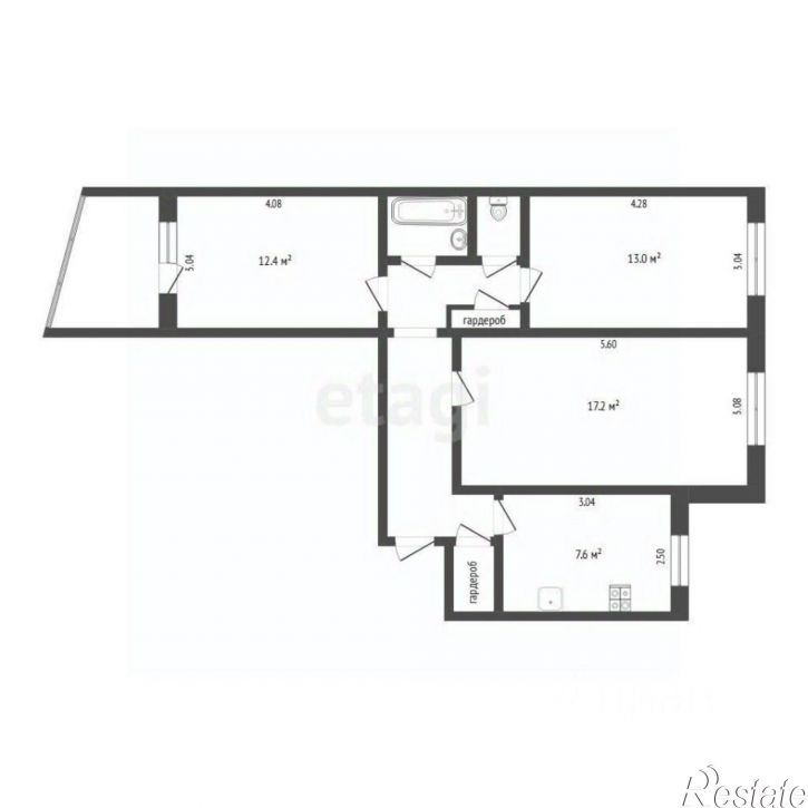 3-комн квартира ул Мельникайте, 130,  д. 130