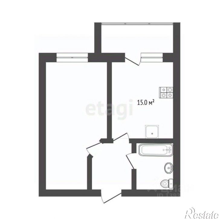 1-комн квартира ул Тимофея Кармацкого, 9,  д. 9