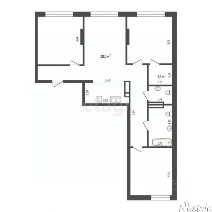 3-комн квартира ул Михаила Сперанского, 43 10,  д. 43 10,  к. 10