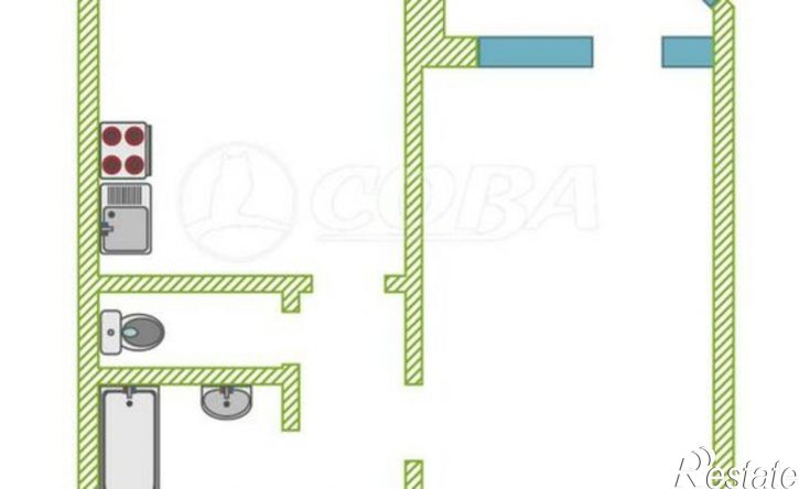 1-комн квартира ул Широтная, 83 1А,  д. 83 1А,  к. 1А
