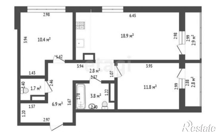 2-комн квартира ул Селекционная, 6,  д. 6