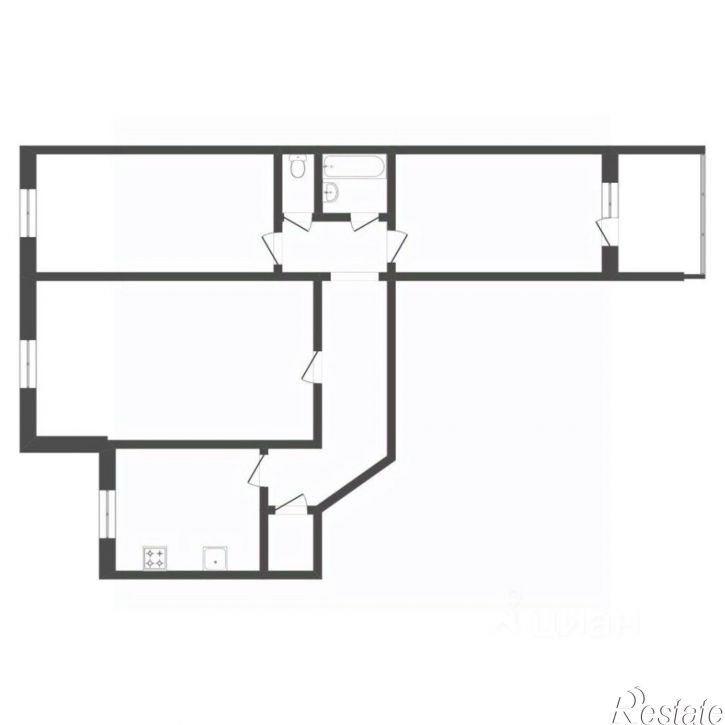 3-комн квартира ул Николая Федорова, 1,  д. 1